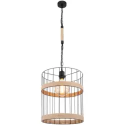 Hängeleuchte Halia H: 145 cm 1-Flammig, mit Hanfseil