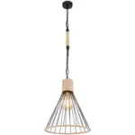 Möbelix Hängeleuchte Halia H: 140 cm 1-Flammig, mit Hanfseil