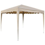 Möbelix Pavillon Beige ca. 3x3x2,6 M mit Tragetasche