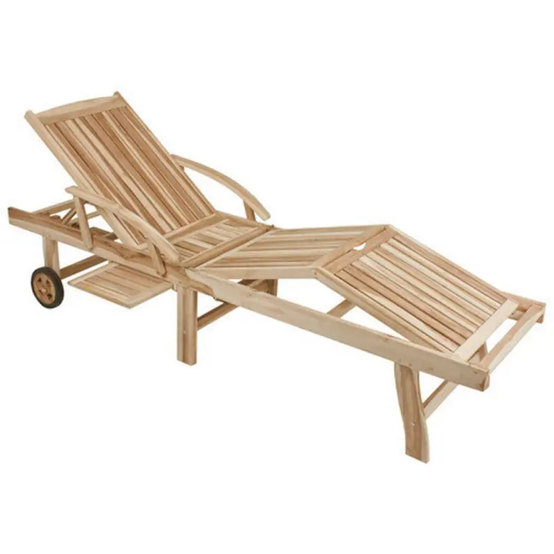Sonnenliege Java Teakholz Massiv Klappbar