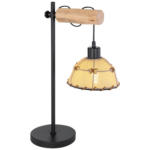 Möbelix Tischlampe Rex Beige/Schwarz Rustikal mit Schalter