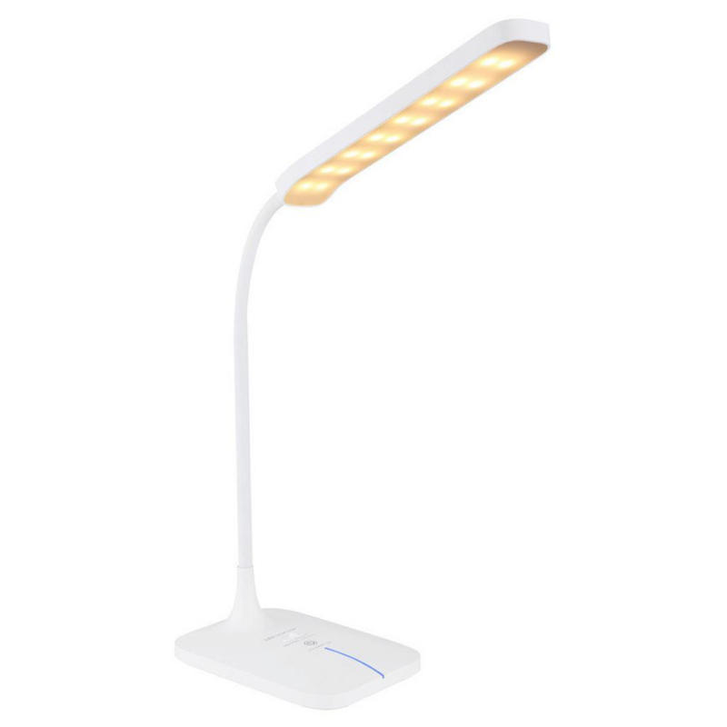 LED-Schreibtischlampe Urano dimmbar Opal