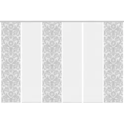 Vorhang mit Paneelwagen Ornamia B: 360 cm Grau