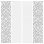 Möbelix Vorhang mit Paneelwagen Ornamia B: 240 cm Grau