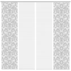 Vorhang mit Paneelwagen Ornamia B: 240 cm Grau