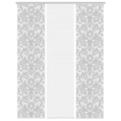 Vorhang mit Paneelwagen Ornamia 60x260 cm Grau