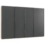 Möbelix Schwebetürenschrank 350cm Level 36 B, Eiche/Graphit