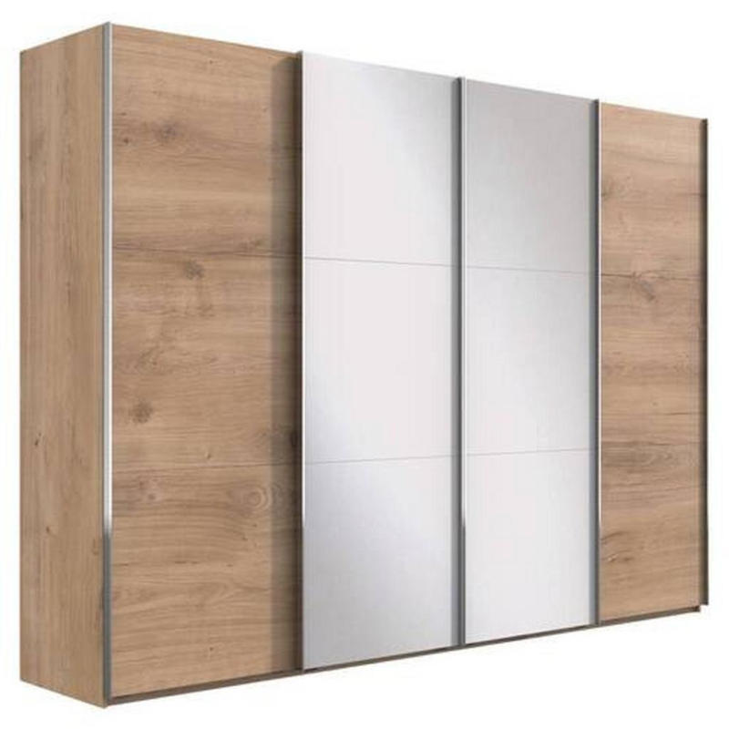 Schwebetürenschrank Mit Spiegel 350cm Level 36 A, Eiche