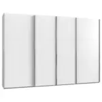 Möbelix Schwebetürenschrank 350cm Level 36 A, Weiß