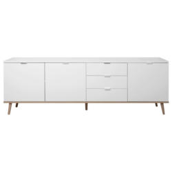 Sideboard Dekor Mit 3 Laden 200cm Göteborg 57 Sonoma Eiche