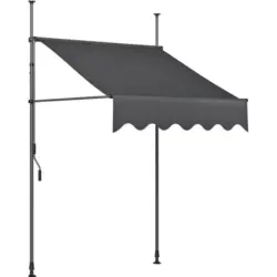 Klemmmarkise Bxhxt: 200x200 300x120 Cm Dunkelgrau