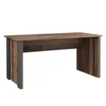 Möbelix Schreibtisch B 153cm H 73,5cm Cliff, Braun/grau