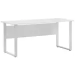 Möbelix Schreibtisch B 160cm H 73,2cm Serie 1500, Hellgrau