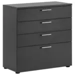 Möbelix Kommode 40cm Serie 1500 Anthrazit