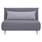 Möbelix Schlafsofa mit Schlaffunkt. Simon mit Kissen Grau