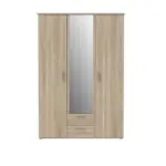 Möbelix Drehtürenschrank Mit Spiegel 134cm Gloria, Sonoma Dekor