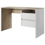 Möbelix Schreibtisch Mit Stauraum B 125cm H 75,5cm Paco Eiche/weiß