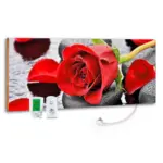 Möbelix Infrarot Heizung 800 W Rosen 40x100 Cm Inkl. Thermostat