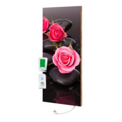 Infrarot Heizung 800 W Rosen 40x100 Cm Energiesparend