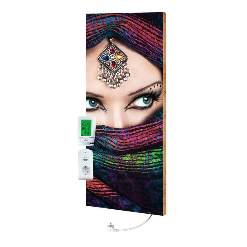 Infrarot Heizung 800 W Arabic Eyes 40x100 cm