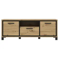 TV-Element Trondheim B: 158,4 cm Eiche Dekor/Schwarz