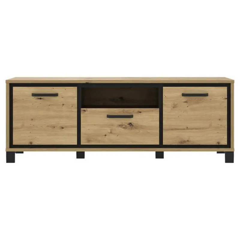 TV-Element Trondheim B: 158,4 cm Eiche Dekor/Schwarz