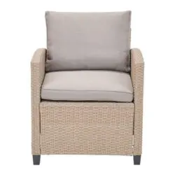 Loungesessel Porto In Rattan-Optik mit Kissen