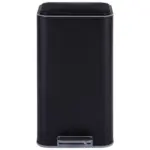 Möbelix Treteimer Carlina 30 L Schwarz Metall, BxHxT: 32,5x62x31,8 cm