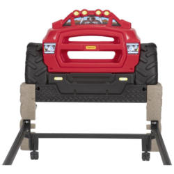 Bett-Kopfteil Monster Truck B: 105 cm Kunststoff Rot/Schwarz