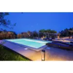 M&ouml;belix Einbaupool-Set Eckig Kwad mit Leiter und Pumpe L: 800 cm