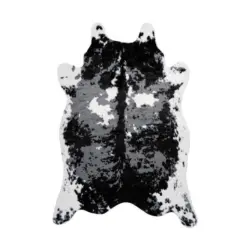 Kunstfell Desert Schwarz/Weiß 160x230 cm