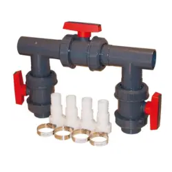 Bypass-Set für Wärmepumpe und Dosieranlagen Kunststoff