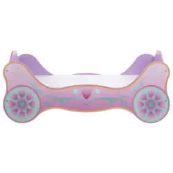 Kinderbett Sissy 90x200 cm Holzdekor Rosa