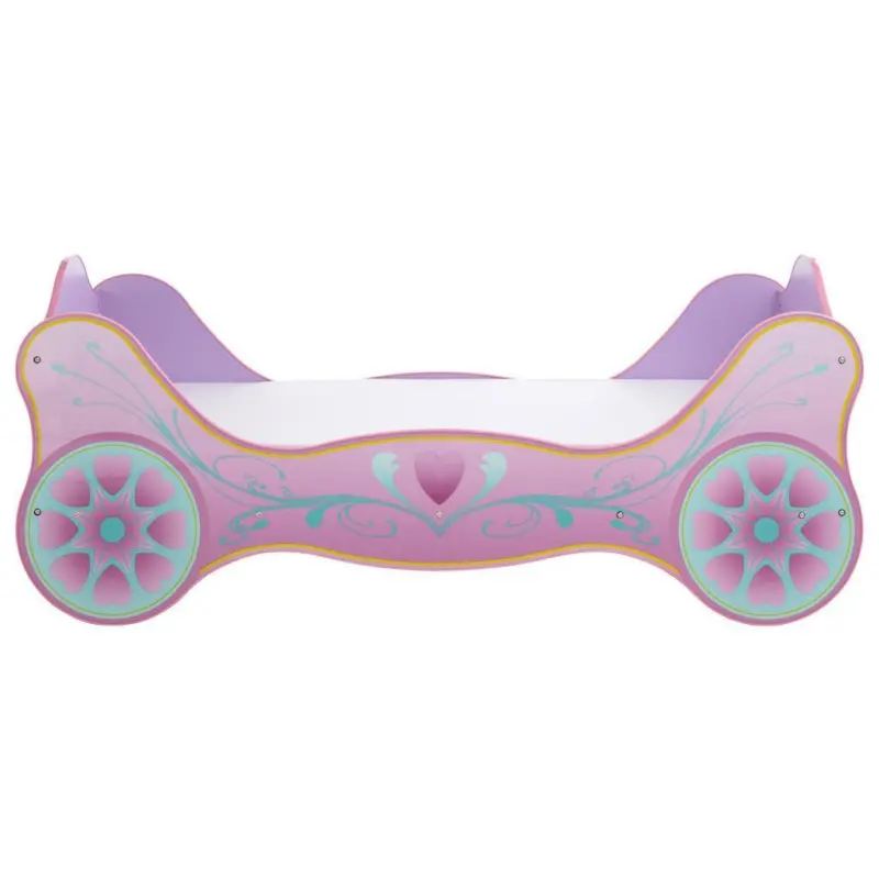 Kinderbett Sissy 90x200 cm Holzdekor Rosa