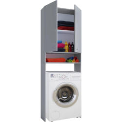 Waschmaschinenschrank Lona B: 70 cm Grau