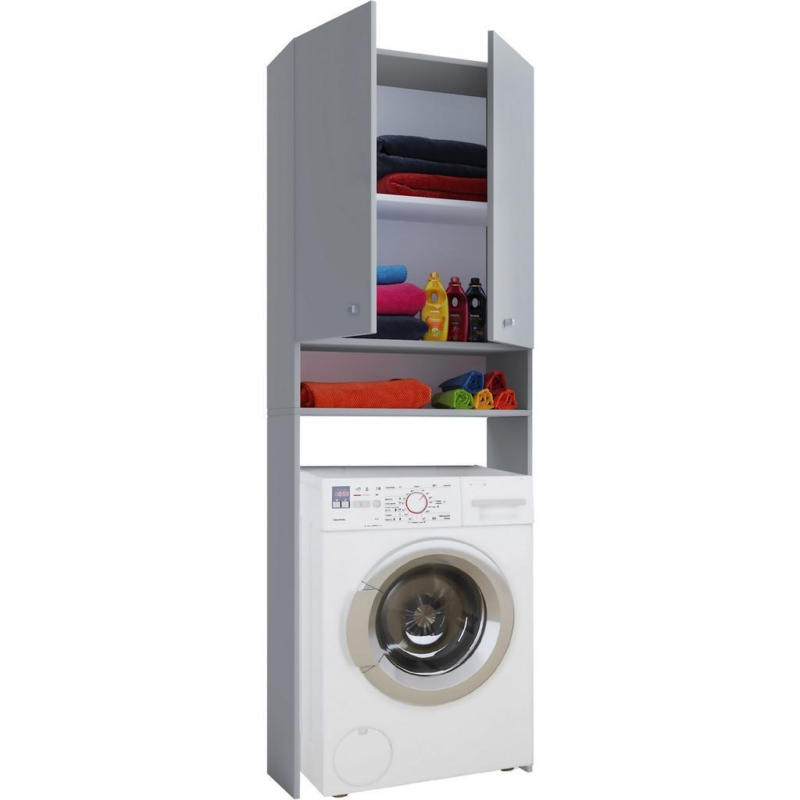 Waschmaschinenschrank Lona B: 70 Cm Grau