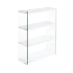 Möbelix Regal Elementary 83 Cm Weiß/glas Transparent