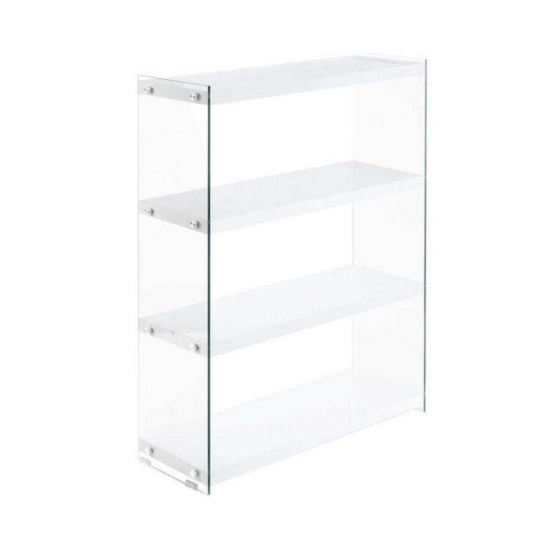 Regal Elementary 83 Cm Weiß/glas Transparent