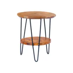 Beistelltisch Mit Ablage Aus Teakholz Woodstock, Natur