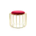 Möbelix Beistelltisch/pouf 2 In 1 Comfortable Gold/rot