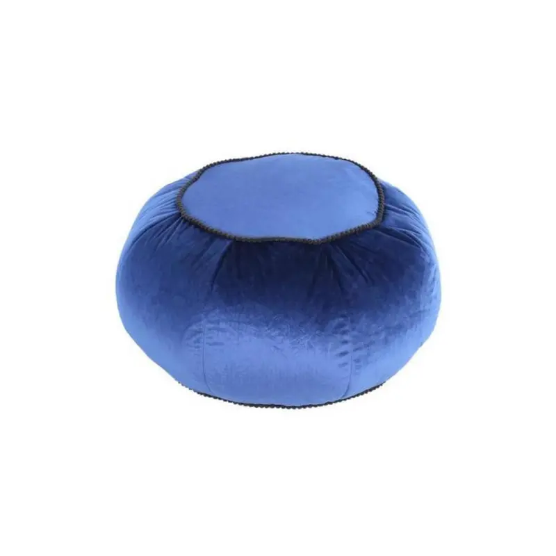 Pouf Taj Mahal DxH: 65x35 cm Samt Blau mit Reißverschluss