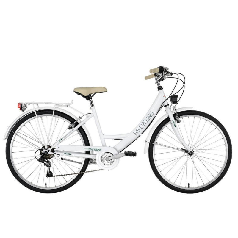 Citybike Damen 26 Zoll Toscana Weiß 6 Gänge