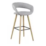 Möbelix Barhocker Grace Hellgrau/Eiche B: 55cm