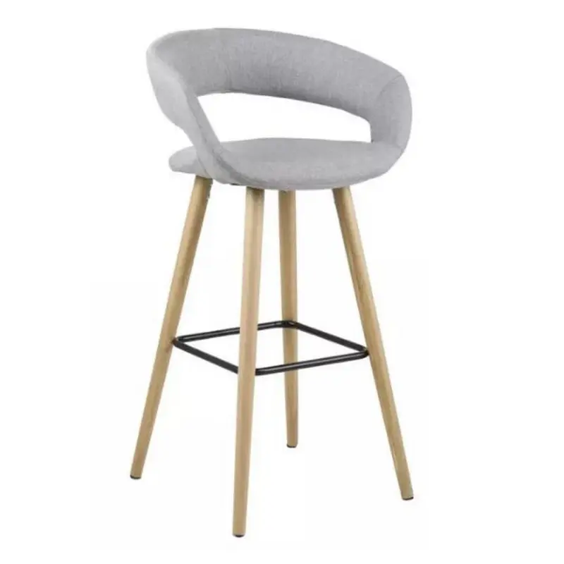Barhocker Grace Hellgrau/Eiche B: 55cm