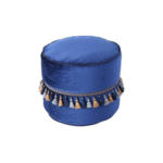 Möbelix Pouf Taj Mahal Blau DxH: 45x38 cm mit Reißverschluss