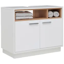 Waschbeckenunterschrank Mit Soft-Close Milano B 80cm, Wei&szlig;