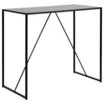 M&ouml;belix Bartisch Seaford 120x105x60 Cm Esche Dekor/schwarz