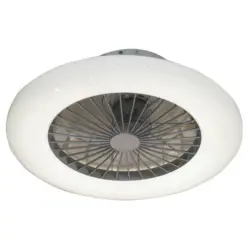 Deckenventilator Ryan Silber/ Weiß Led-Leuchte Fernbedienung