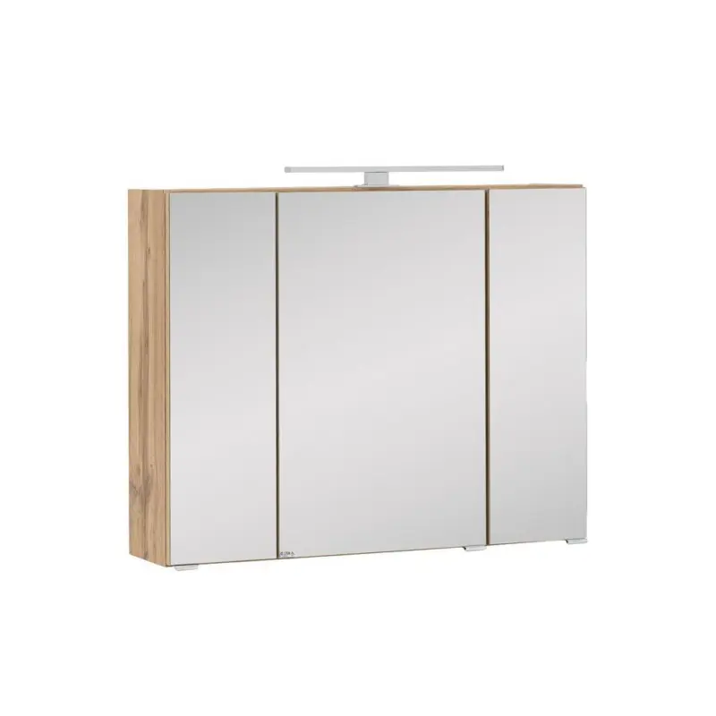 Spiegelschrank Helsinki Mit Led 3-Türig BxHxT: 80x64x20 cm