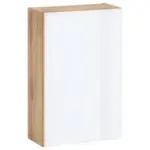 Möbelix Hängeschrank Helsinki B: 40 Cm Weiß/eiche Dekor Mit Drehtür